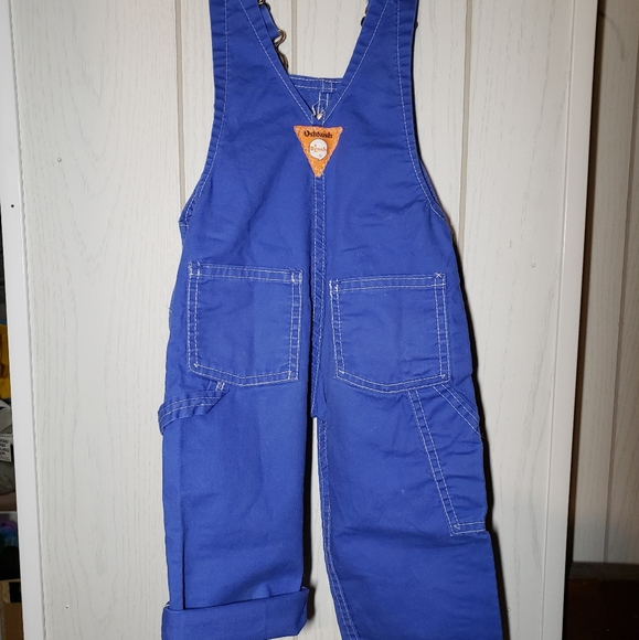 Very Early Vintage OshKosh Toddler Overalls Orange tag - Picture 3 of 3